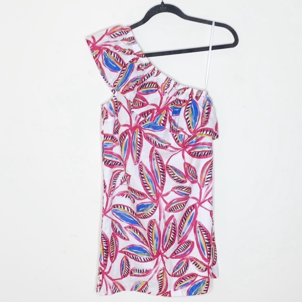 J.Crew One Shoulder Printed Dress